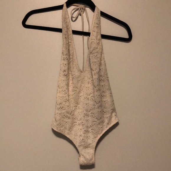 Boho Halter Low Cut One Piece - Picture 2 of 6